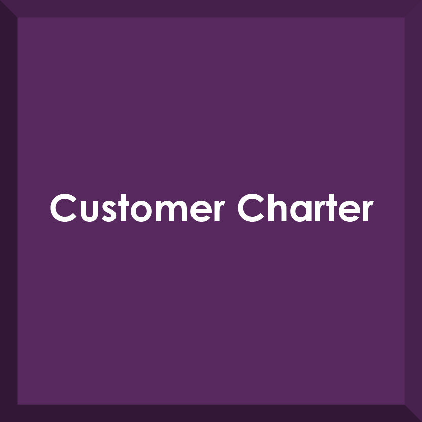 Customer Charter button