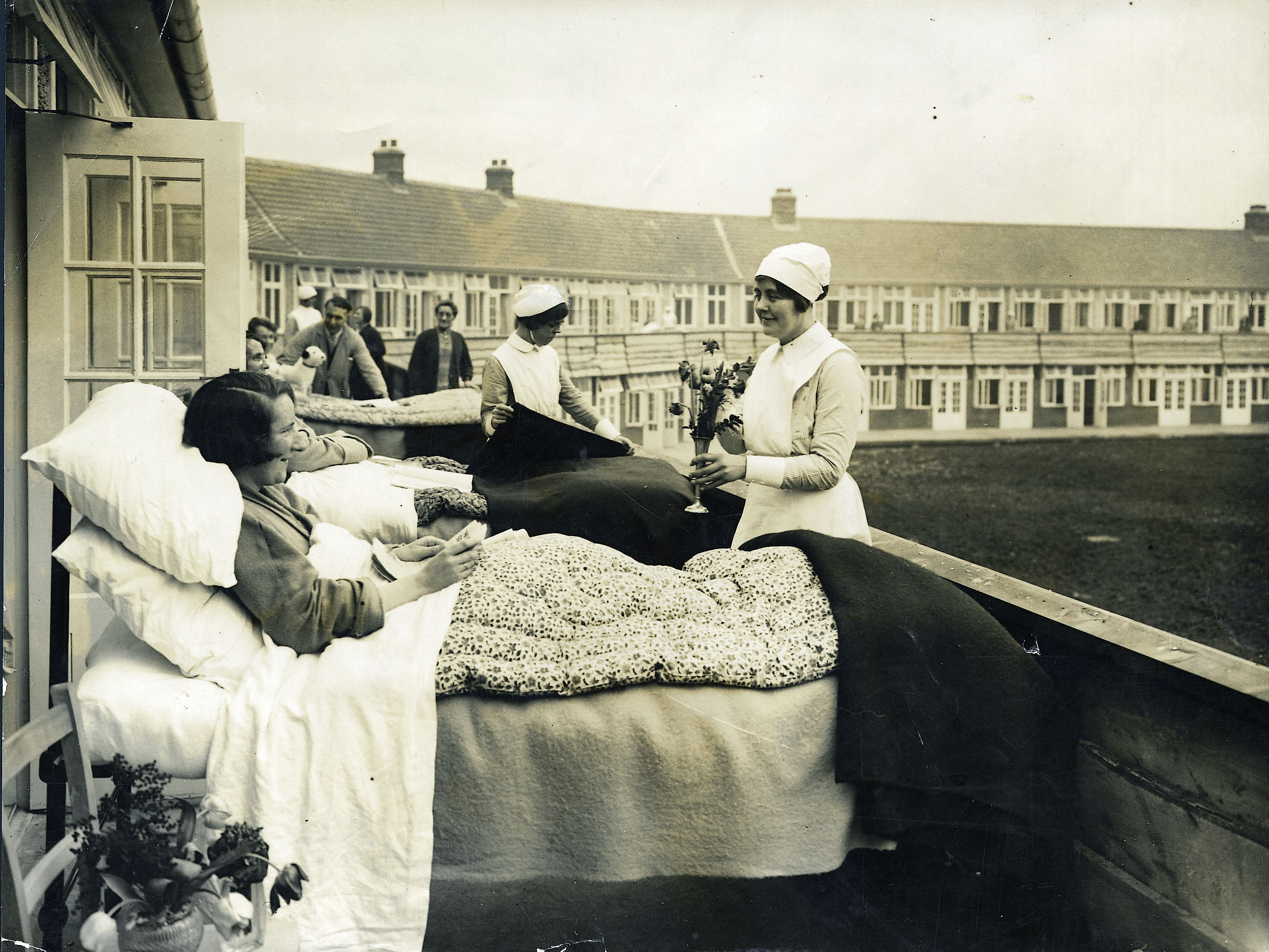 historic image of Papworth hospital