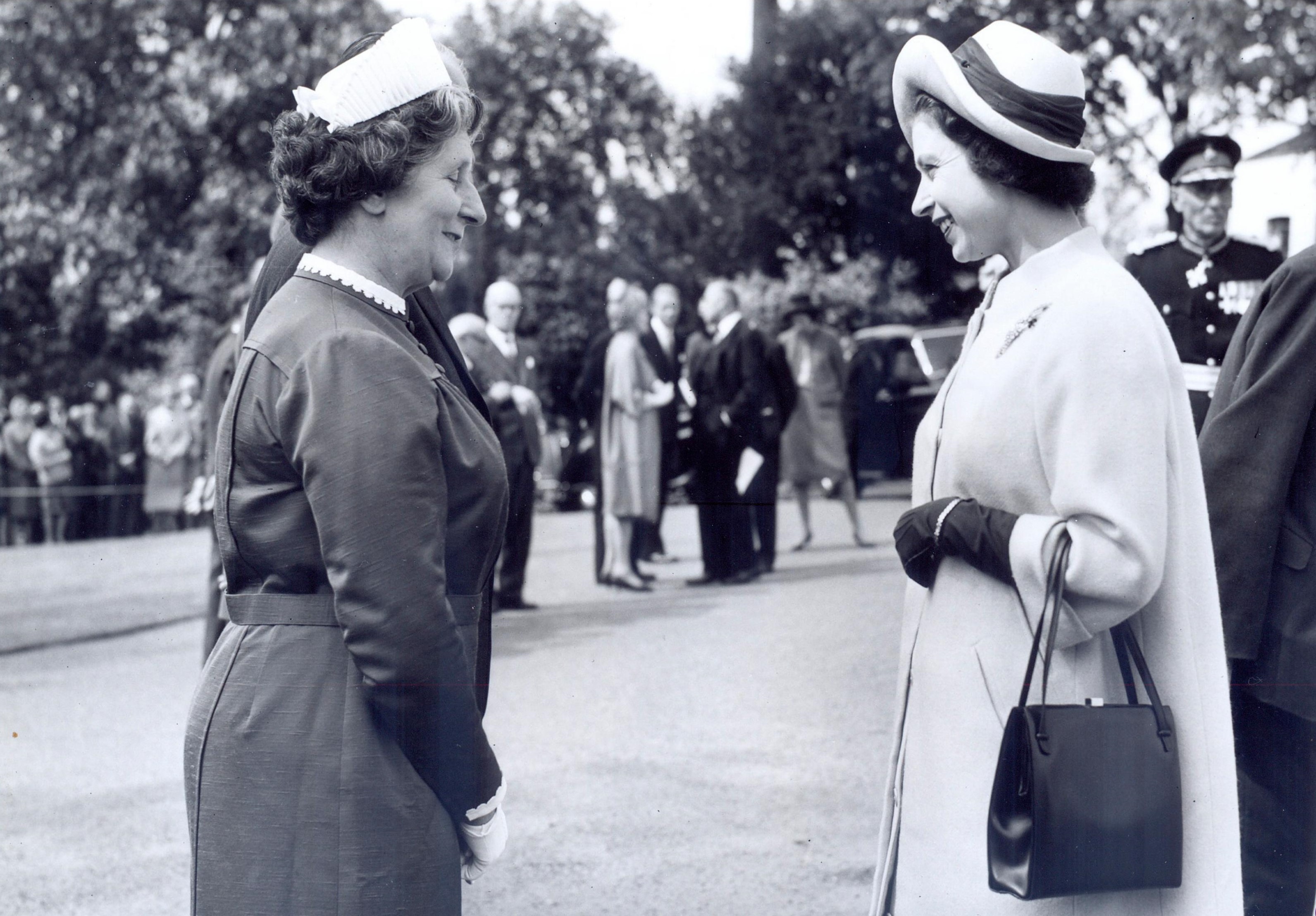 The Queen visiting Papworth settlement