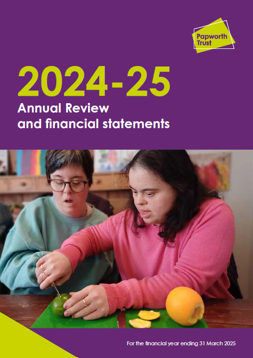 Our annual report front cover