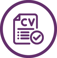 A graphic of a CV