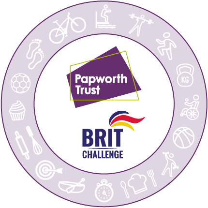 Papworth Trust's BRIT Challenge Logo