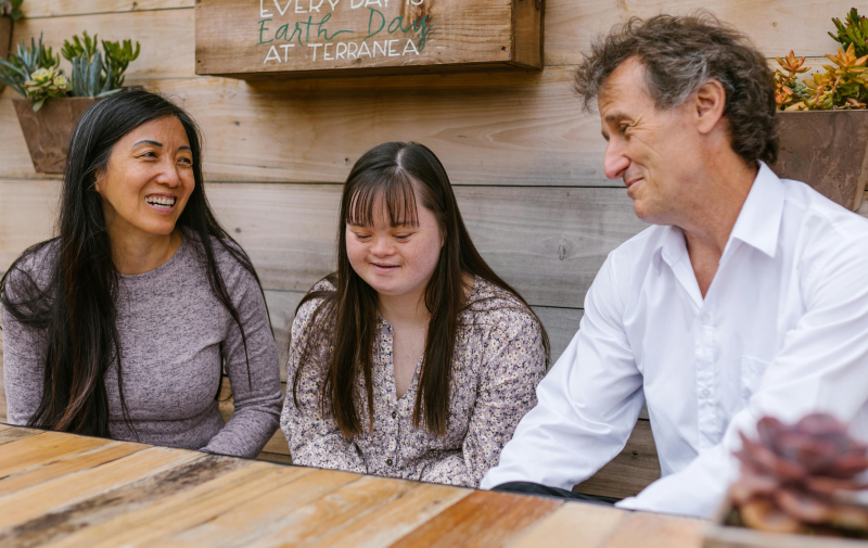 An image of three people