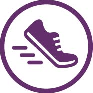 A graphic of running shoes.